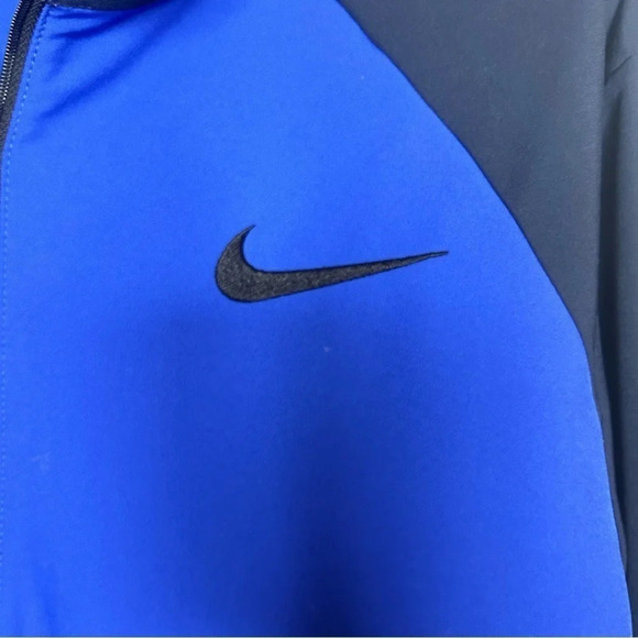 Nike Jacket zip up Dry Team Training thin blue activewear size medium - Picture 7 of 11